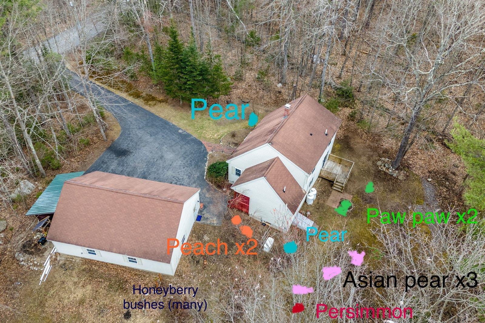 15 Stieg Road Durham, ME 04222 - Photo 16 of 46 Fruit tree map