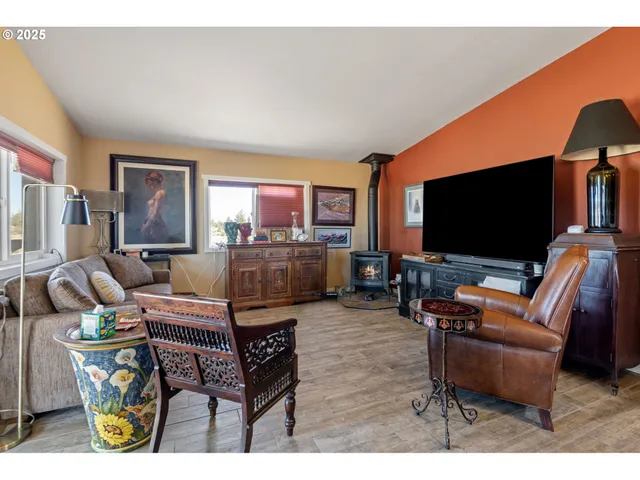 a workspace with furniture and window