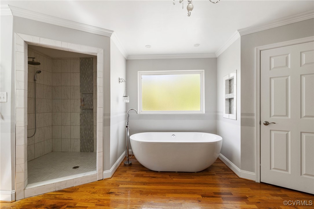439 Wood Acres Road Manakin-Sabot, VA 23103 - Photo 18 of 37 Spa like primary bathroom with soaker tub and walk