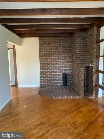 a view of a fireplace