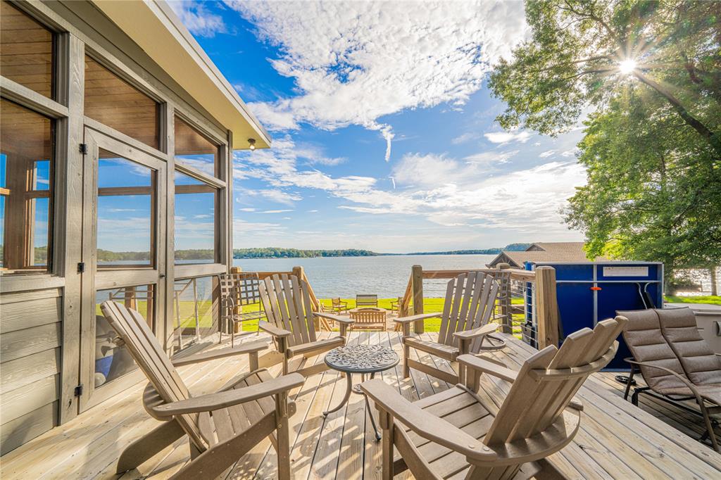 582 Windy Point Mount Vernon, TX 75457 - Photo 6 of 38 Wooden terrace featuring a water view