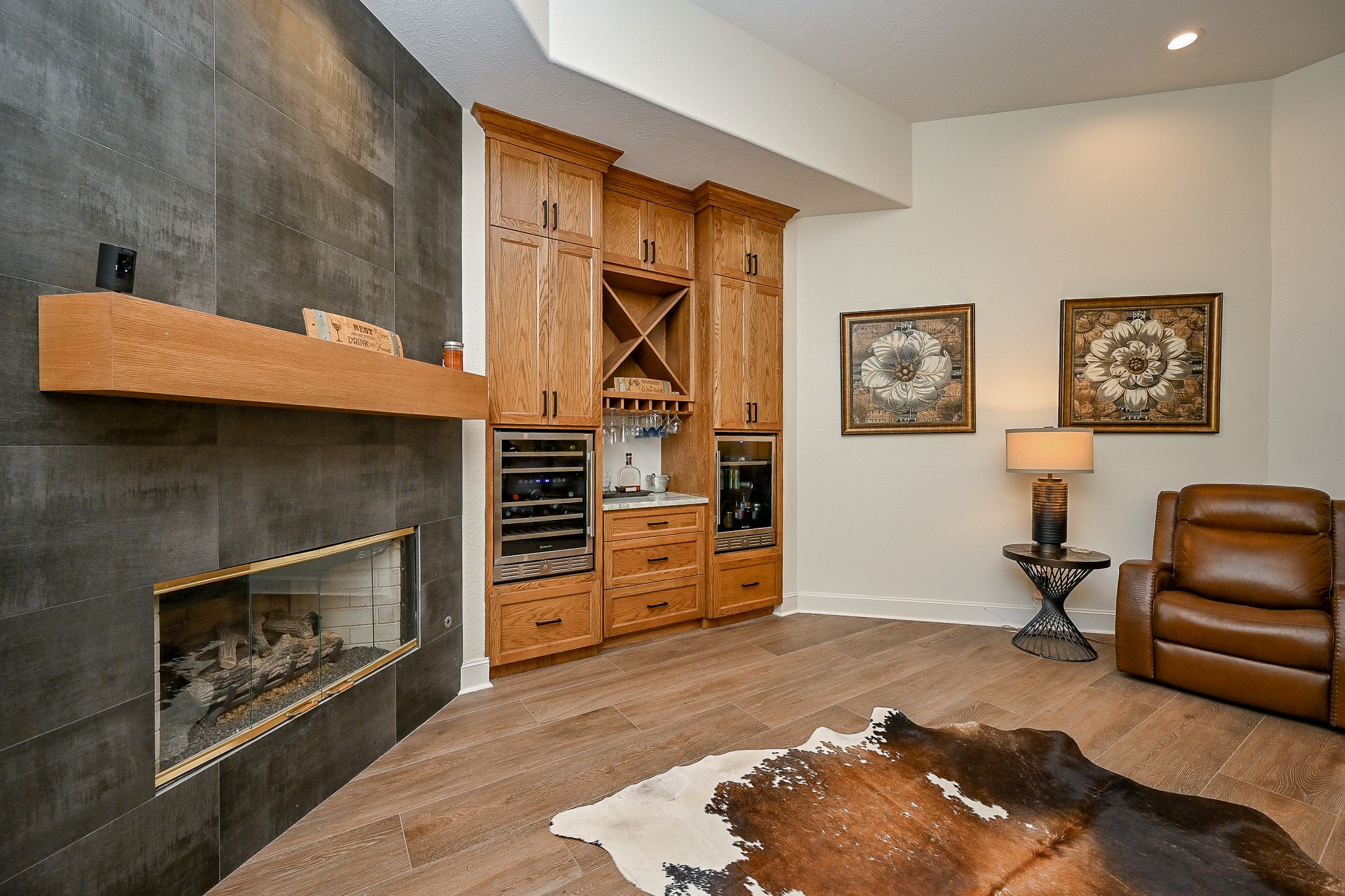 23914 Clouds Rest Magnolia, TX 77355 - Photo 16 of 50 a living room with furniture and a fireplace