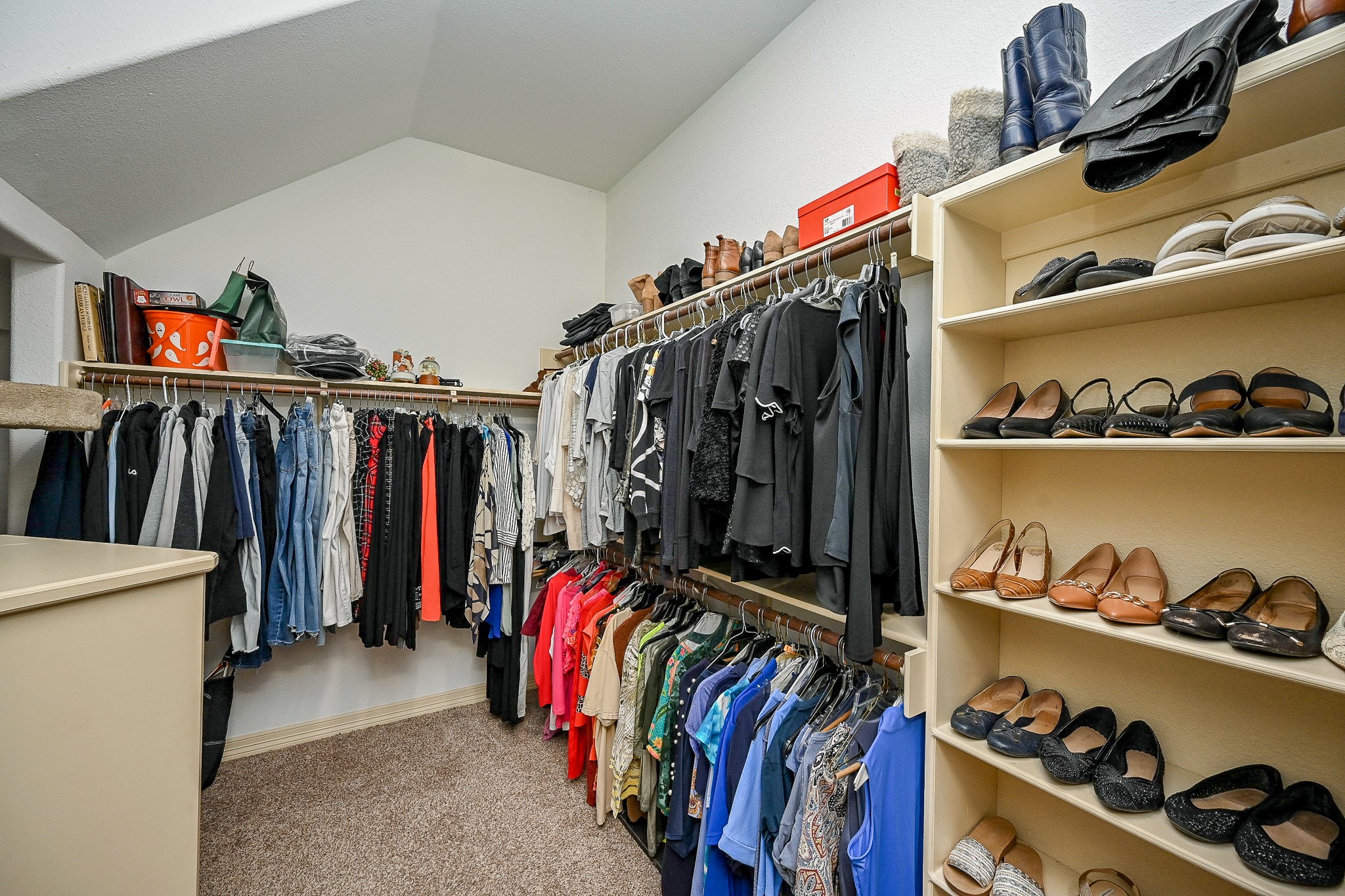 23914 Clouds Rest Magnolia, TX 77355 - Photo 30 of 50 a view of walk in closet with clothes and shoes