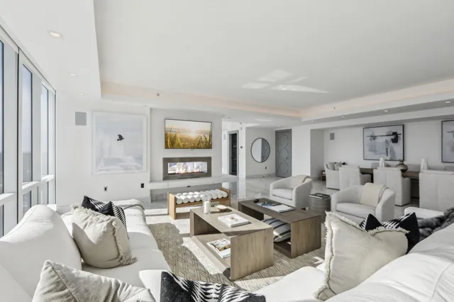 a living room with furniture or couch and a window