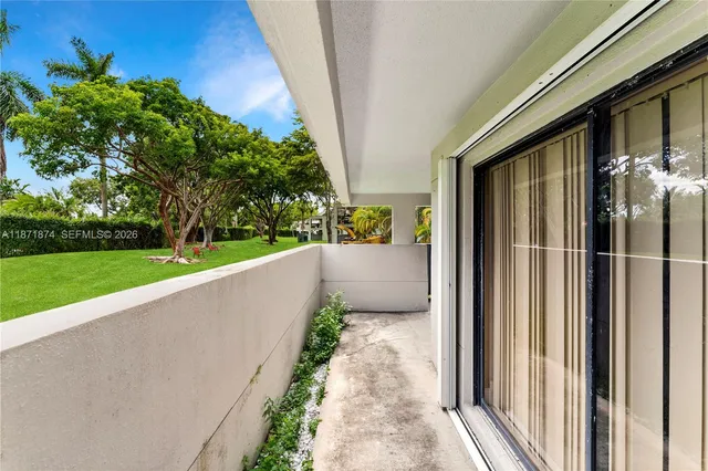 a house view with a garden space