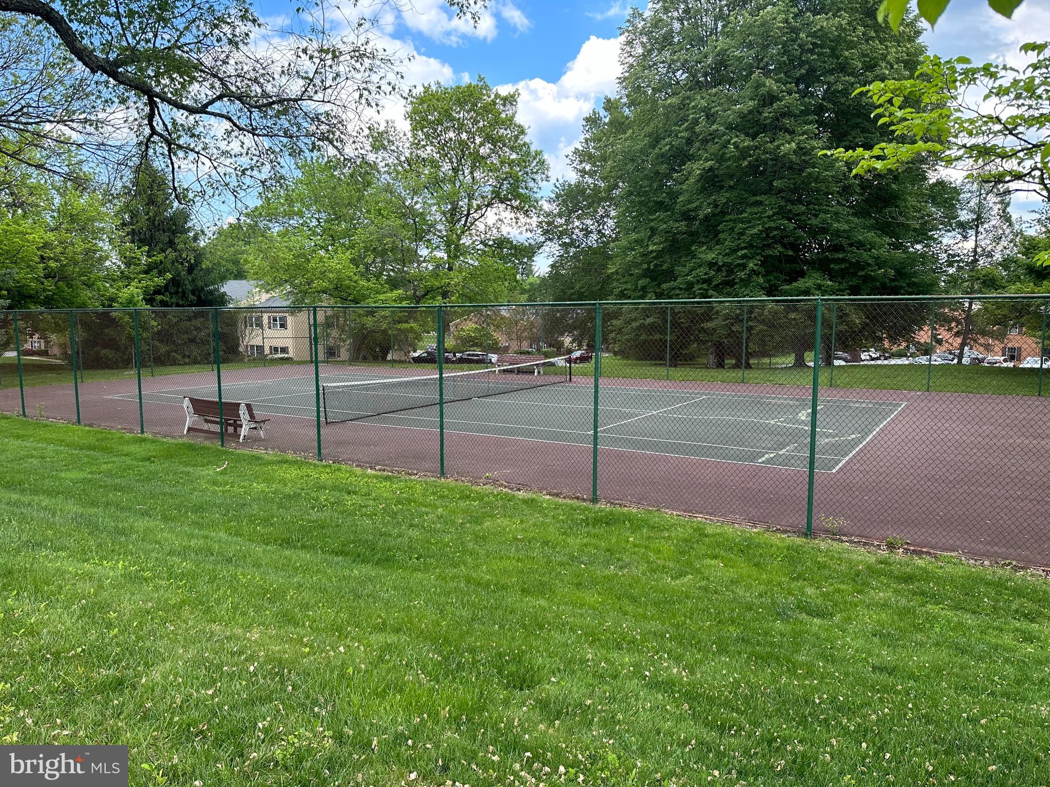 371 Old Forge Crossing, Unit 371 Devon, PA 19333 - Photo 8 of 10 a view of a backyard with grass and a palm tree