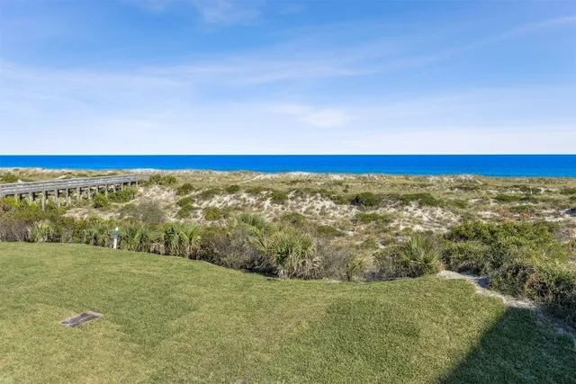 a view of an outdoor space with mountain view
