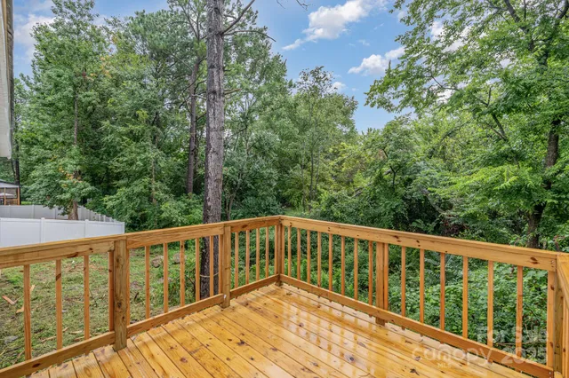 a view of balcony with deck