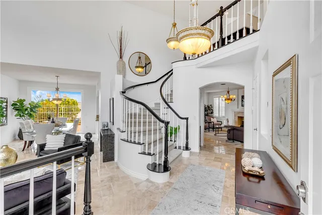 a view of entryway livingroom and hall