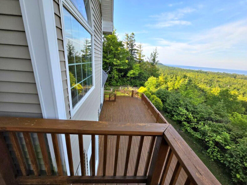 N1746 Smith Road St. Ignace, MI 49781 - Photo 6 of 88 View from 2nd floor deck