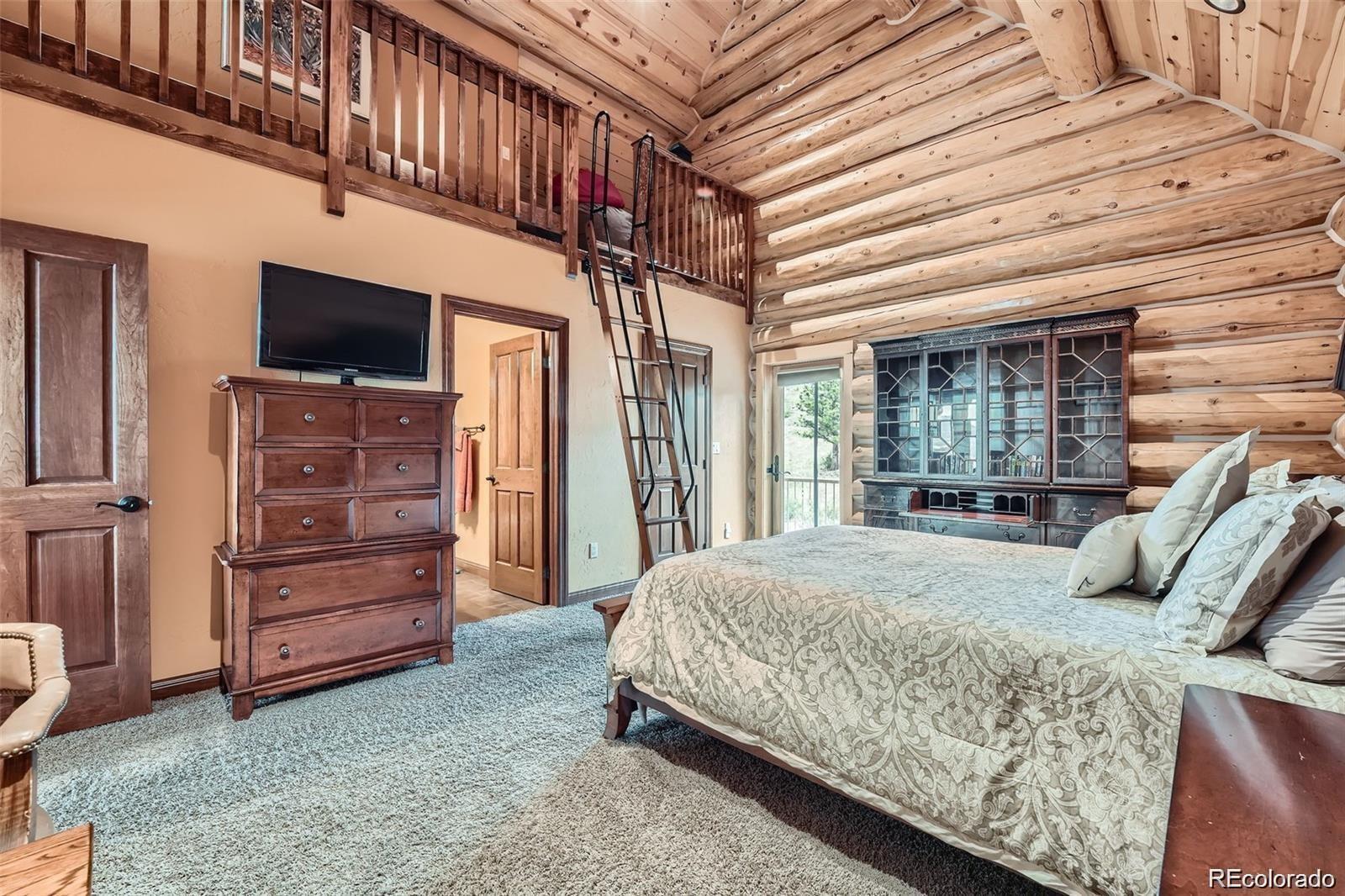 401 Raptor Point Golden, CO 80403 - Photo 20 of 44 a bedroom with a bed a flat screen tv and dresser