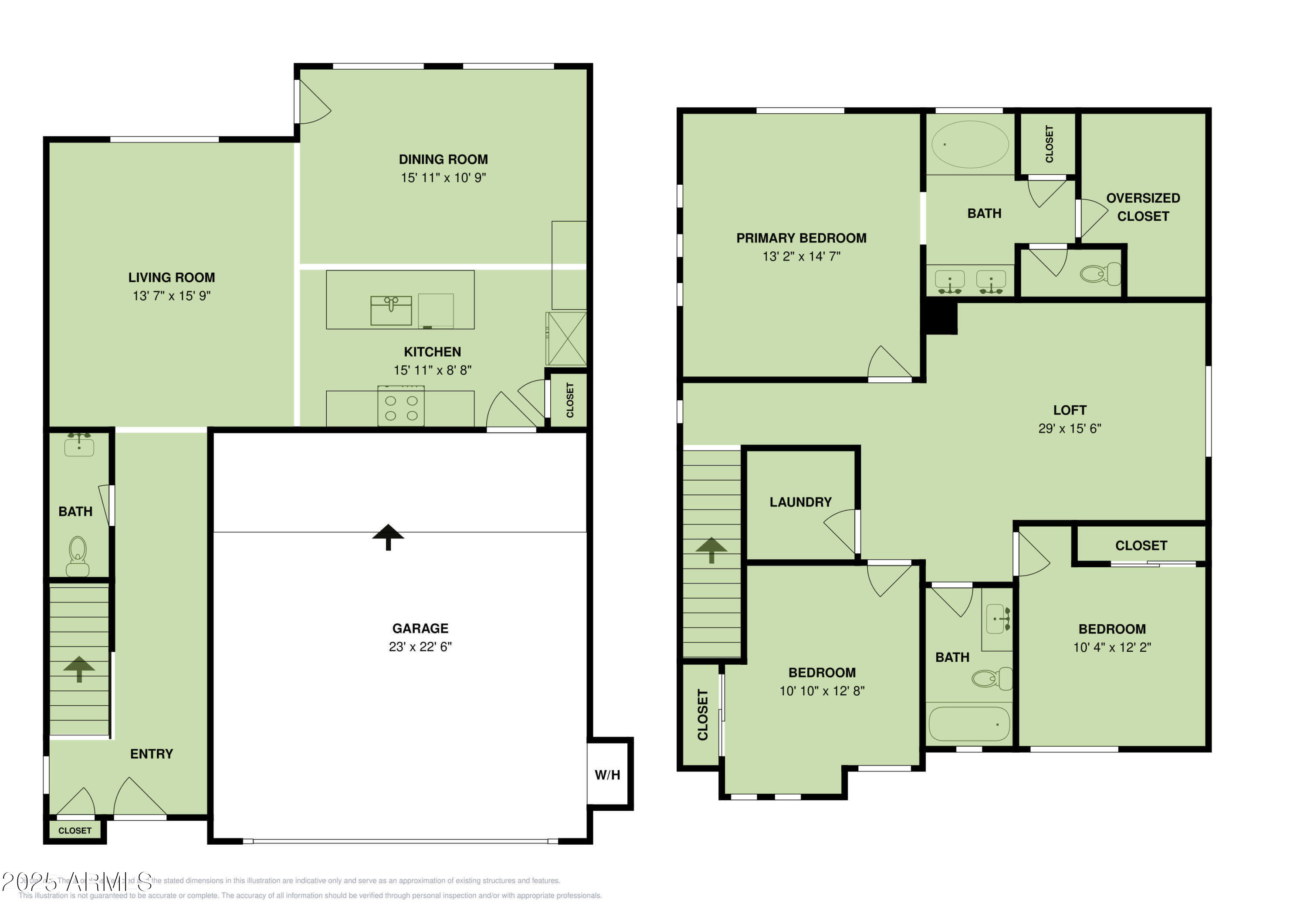 1326 North Parkcrest Mesa, AZ 85205 - Photo 16 of 18 GLA-single-page-floor-plan