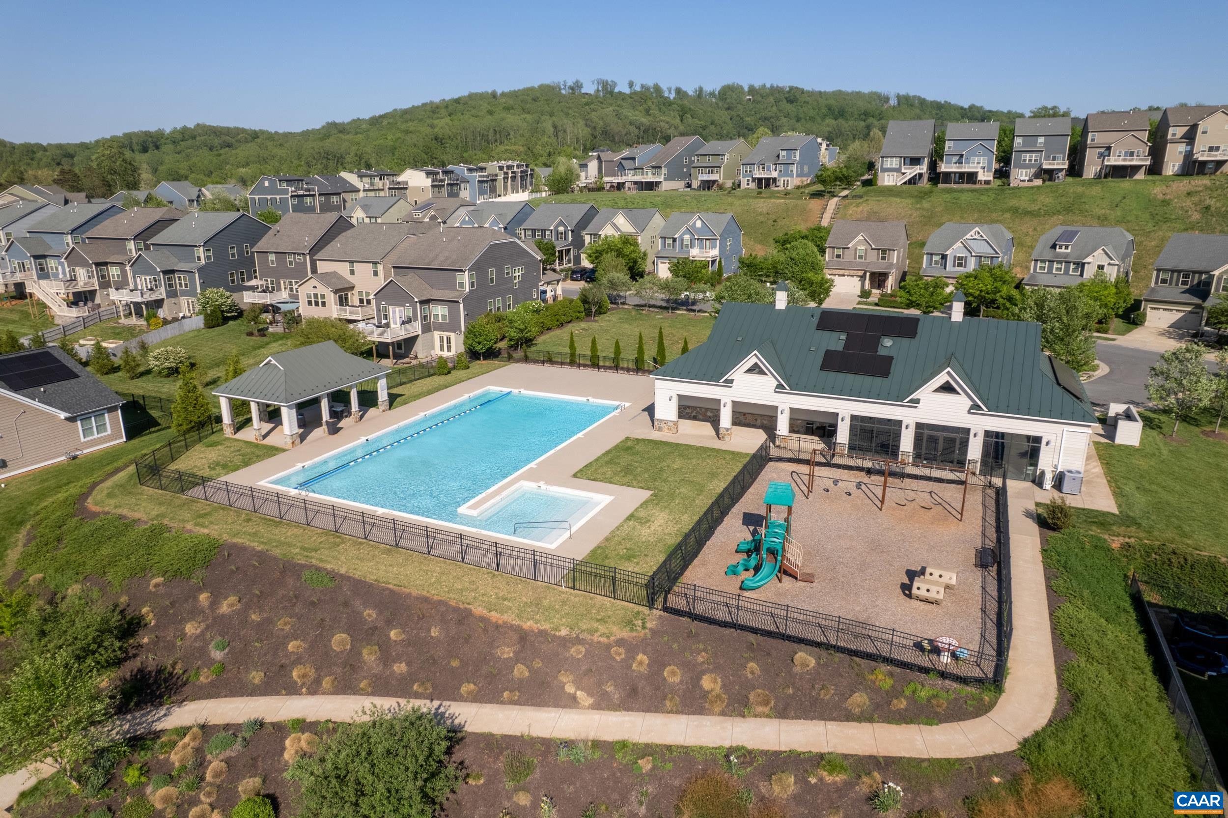 1411 Terrace Lane Charlottesville, VA 22911 - Photo 64 of 72 an aerial view of residential houses with outdoor space and river