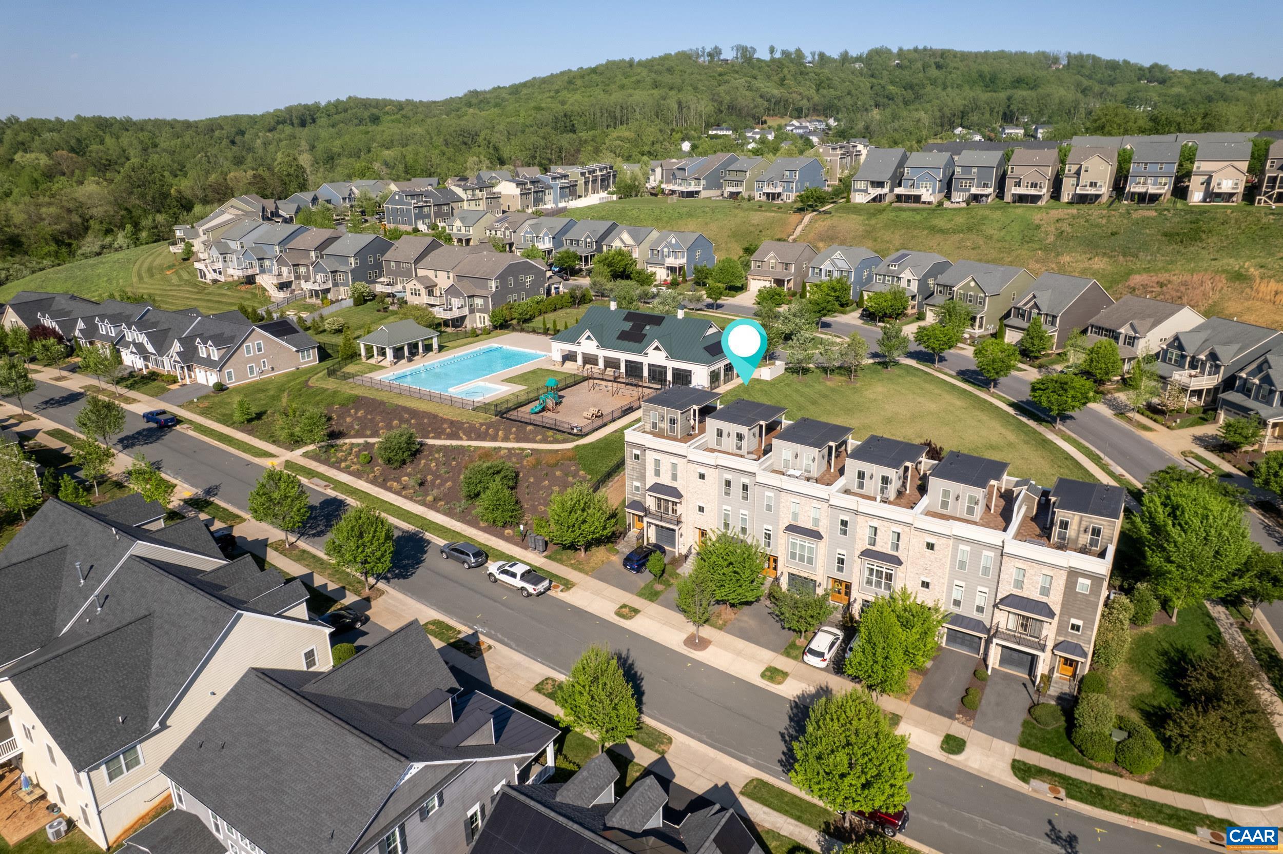 1411 Terrace Lane Charlottesville, VA 22911 - Photo 66 of 72 an aerial view of residential building with outdoor space