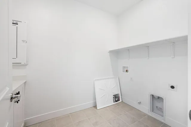a view of storage and utility room with empty room