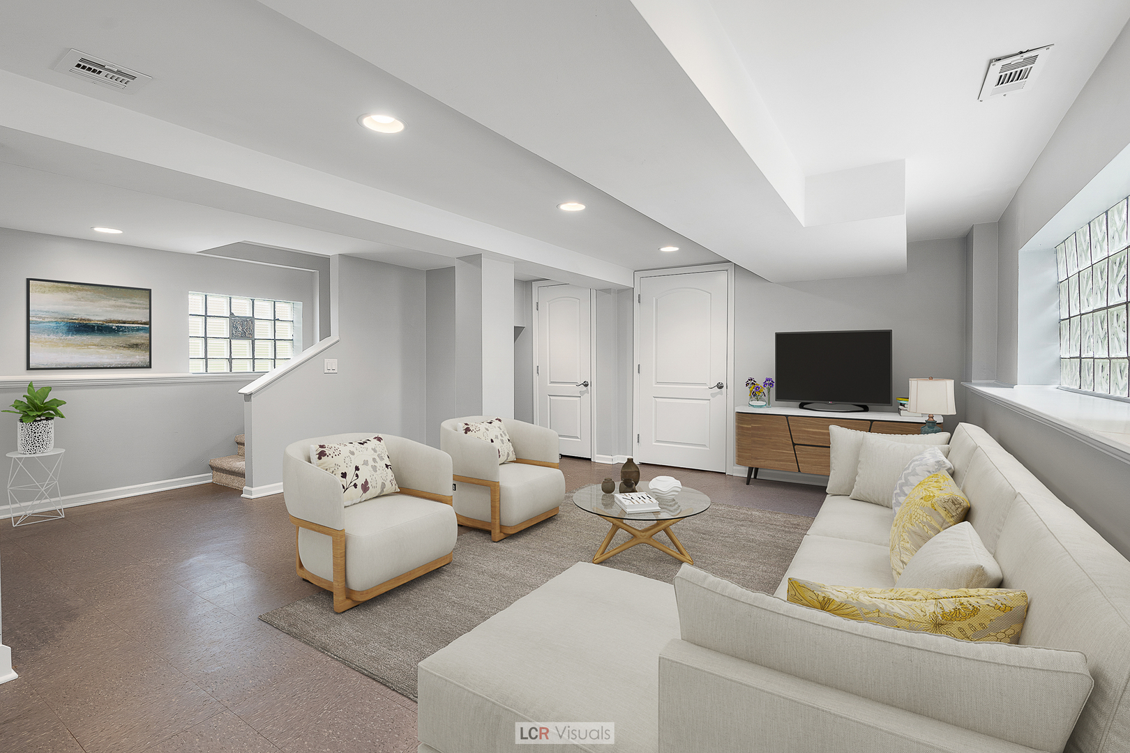 7112 West Belden Avenue Chicago, IL 60707 - Photo 13 of 19 a living room with furniture and a flat screen tv