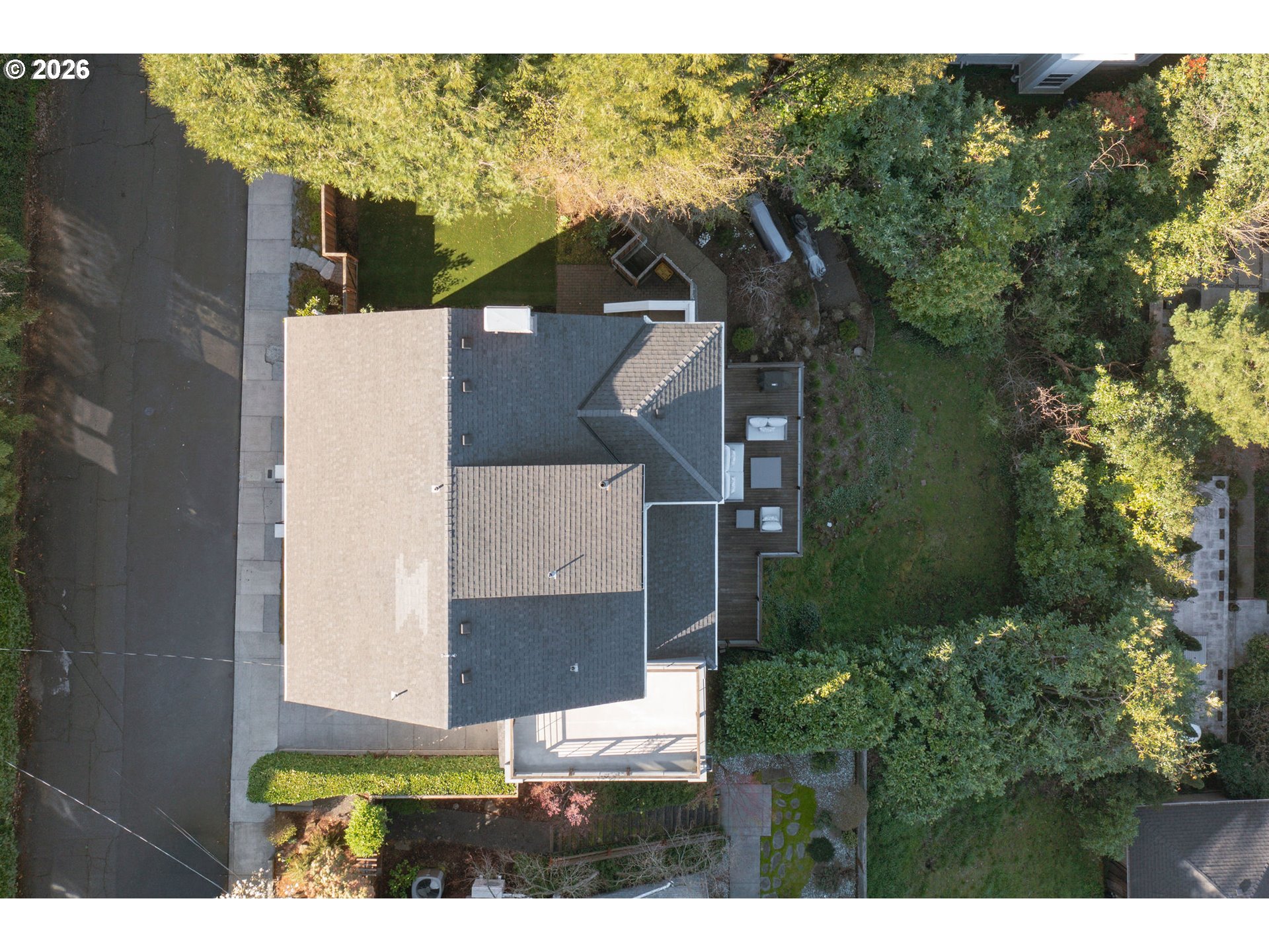 840 Northwest Summit Avenue Portland, OR 97210 - Photo 45 of 48 an aerial view of a house with a yard