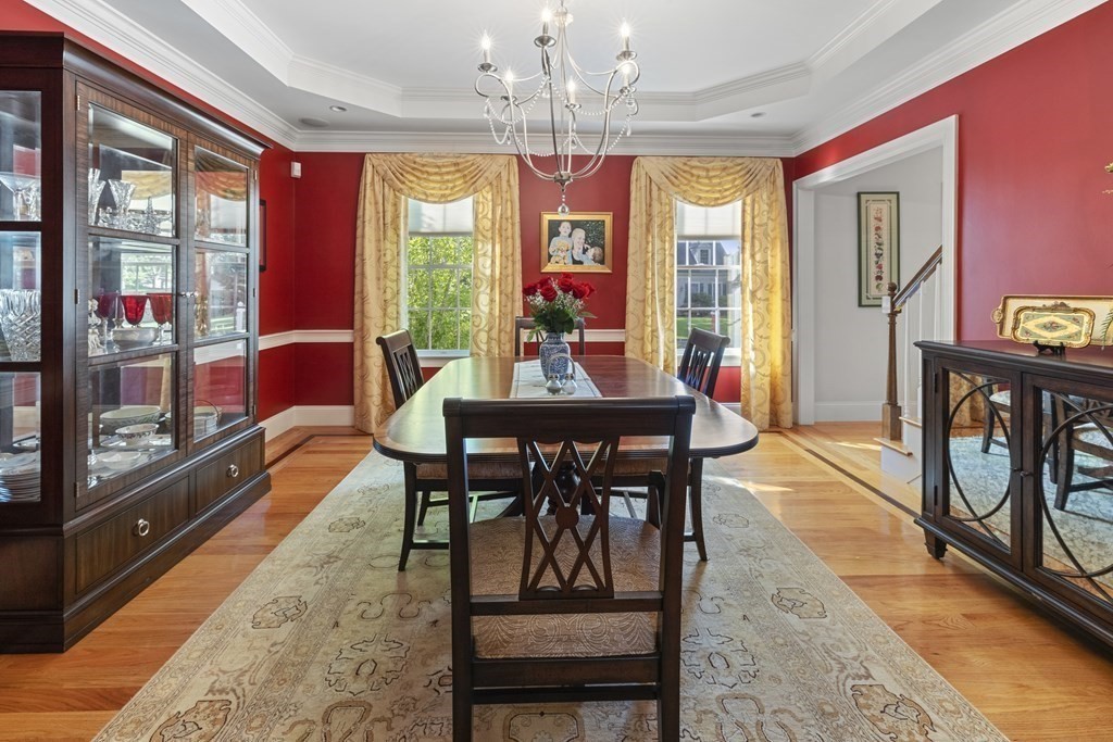 3 Benjamin Road Lexington, MA 02421 - Photo 11 of 42 a view of a dining room with furniture window and outside view