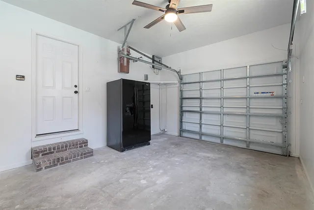 a view of a room with an empty space