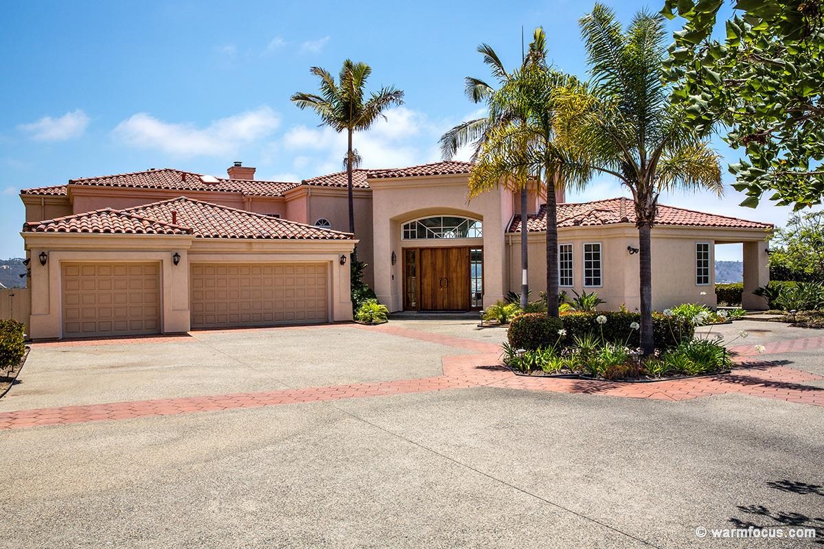 4610 Rancho Reposo Del Mar, CA 92014 - Photo 2 of 25 Home is secluded from the street with a convenient circular drive in front.