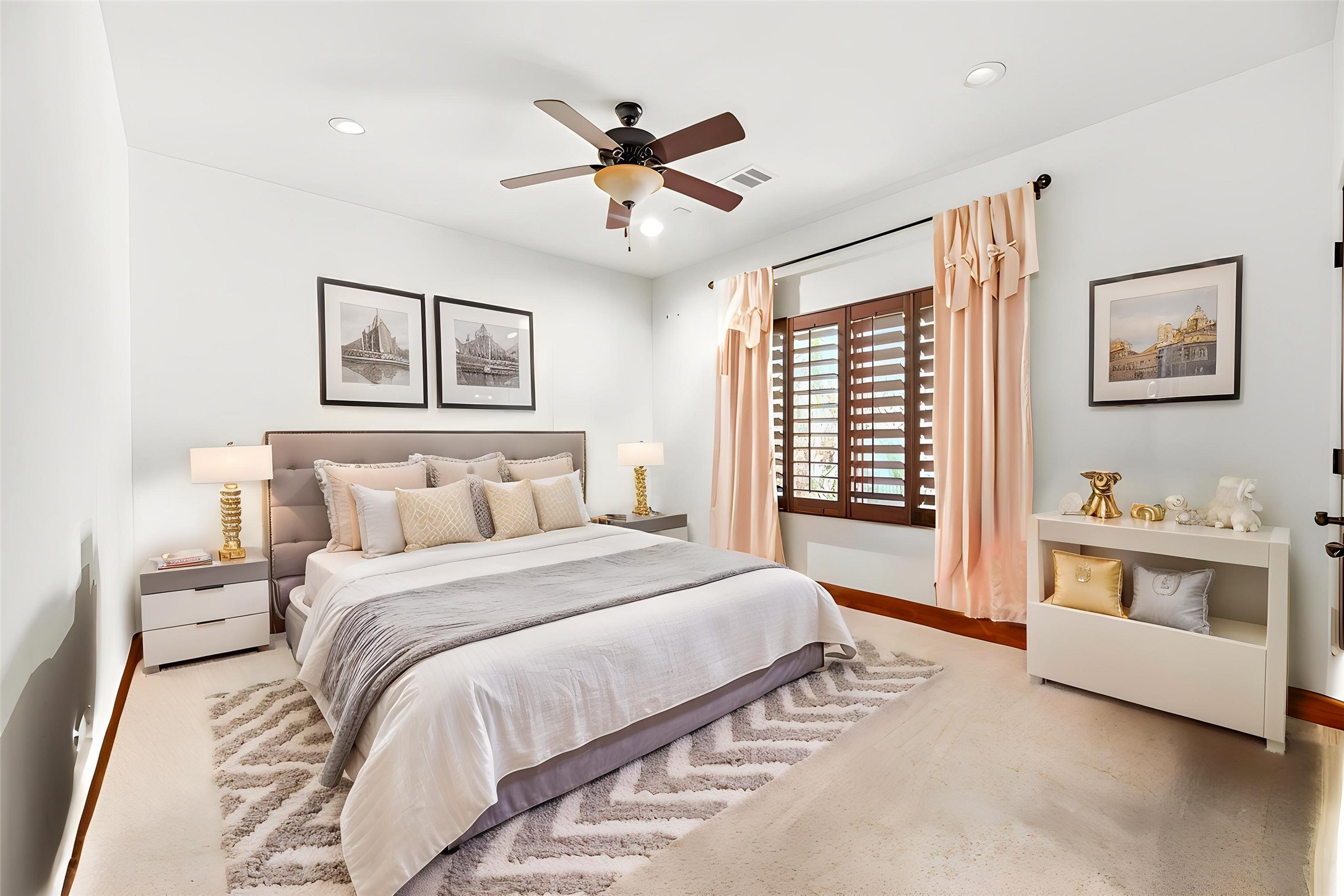 3803 Drake Street Houston, TX 77005 - Photo 24 of 32 a spacious bedroom with a bed and a large window