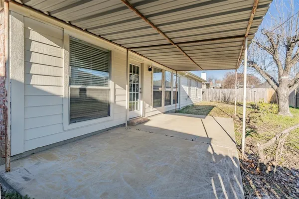 a view of porch with seating space