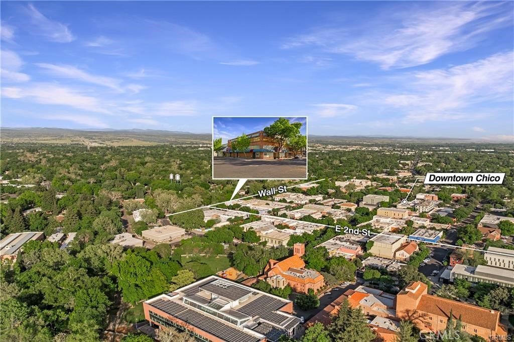 200 Wall Street Chico, CA 95928 - Photo 5 of 71 an aerial view of residential houses with outdoor space and trees