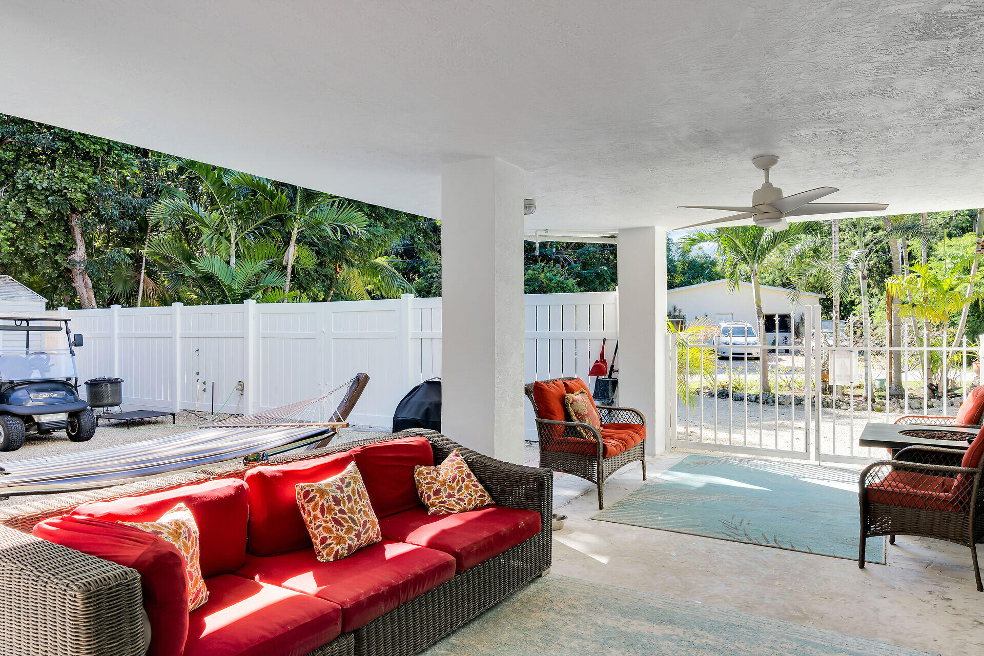 593 Bonito Avenue Key Largo, FL 33037 - Photo 60 of 72 a outdoor living space with furniture and garden view