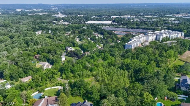 a view of a house with a lush green forest