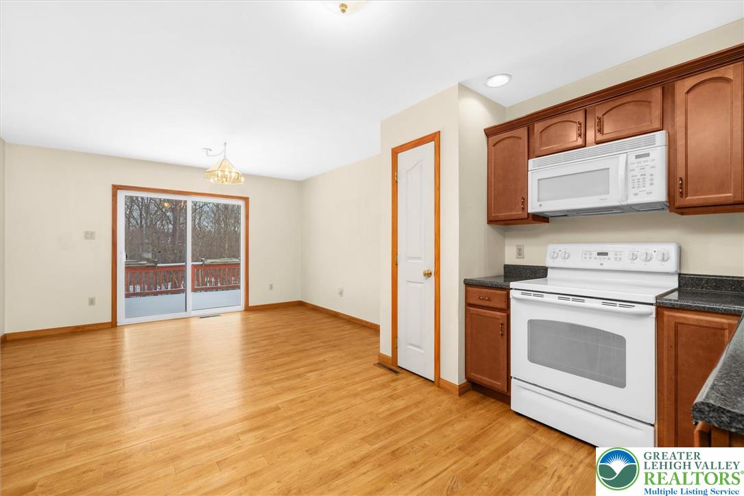 4 Jaskiewicz Way White Haven, PA 18661 - Photo 19 of 49 a view of kitchen with stainless steel appliances granite countertop a stove a sink and a microwave