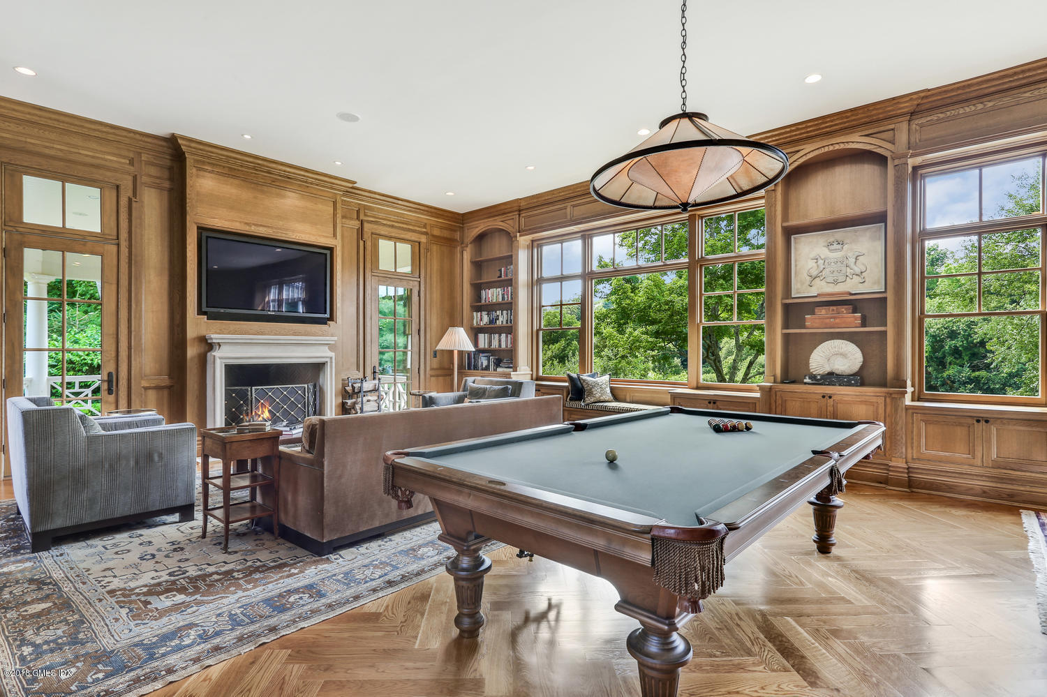 35 Close Road Greenwich, CT 06831 - Photo 25 of 78 a room with pool table and windows