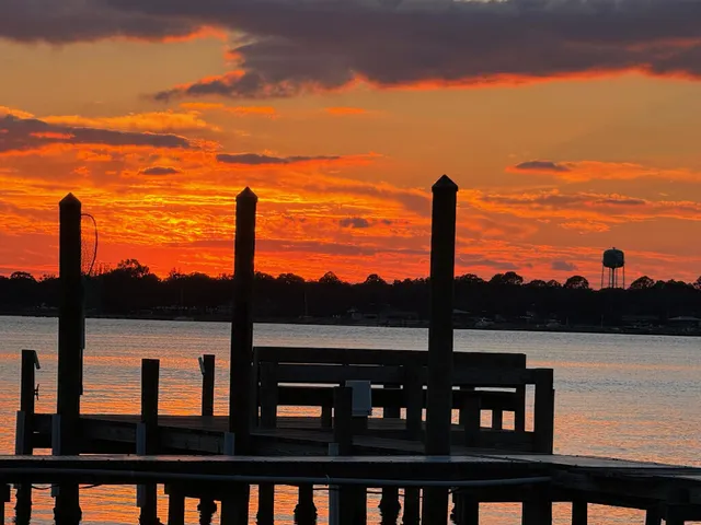 a front view of a building with two ocean view