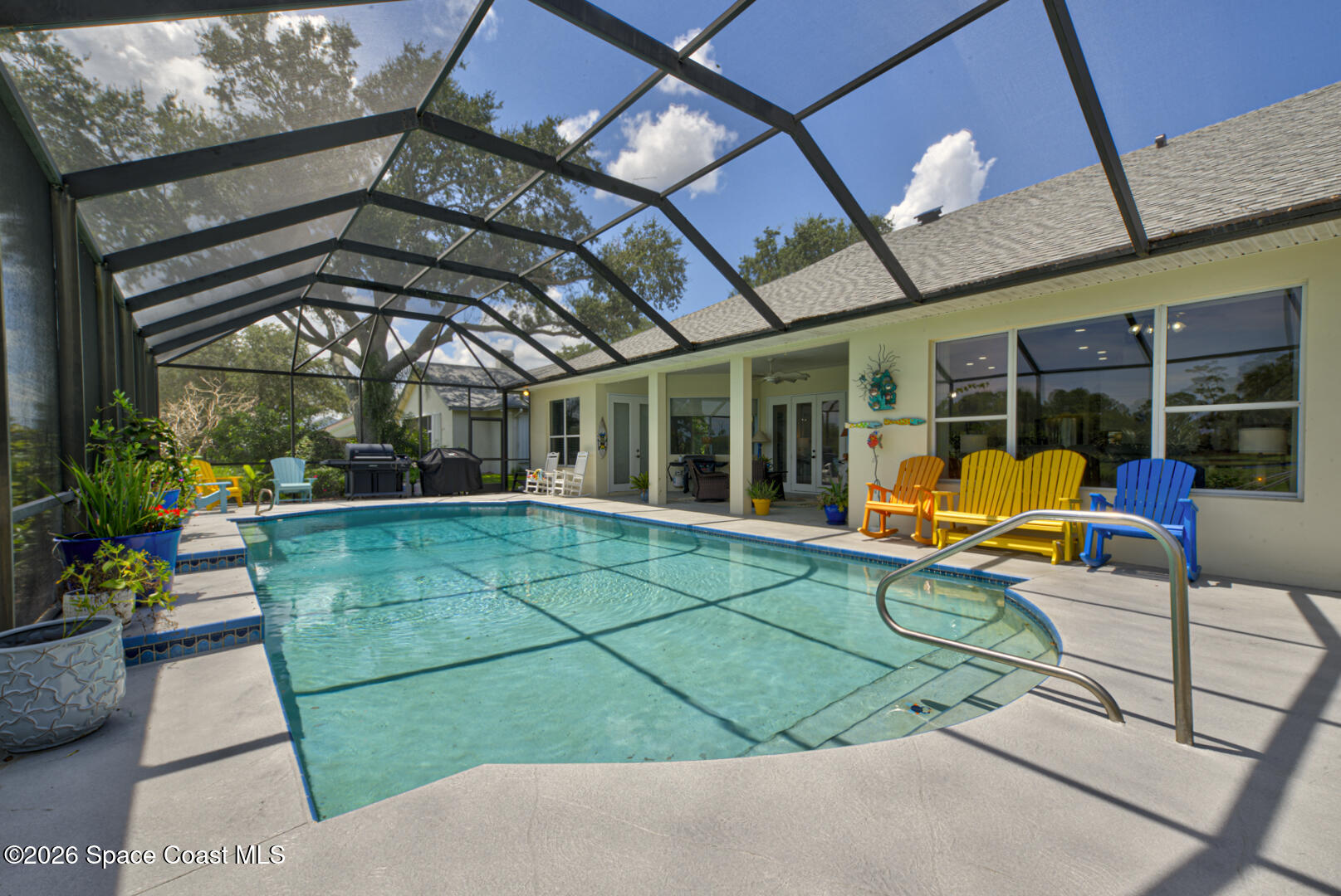 4056 Sand Ridge Drive Merritt Island, FL 32953 - Photo 53 of 69 screened in pool & lanai
