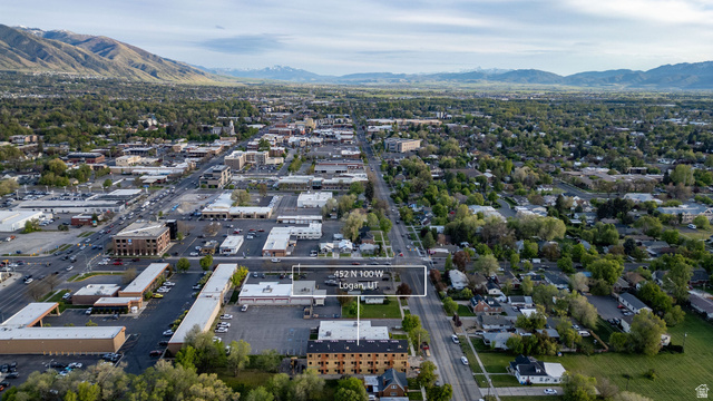 452 North 100 West, Unit 102 Logan, UT 84321 - Photo 28 of 34 Bird's eye view of a mountainous background