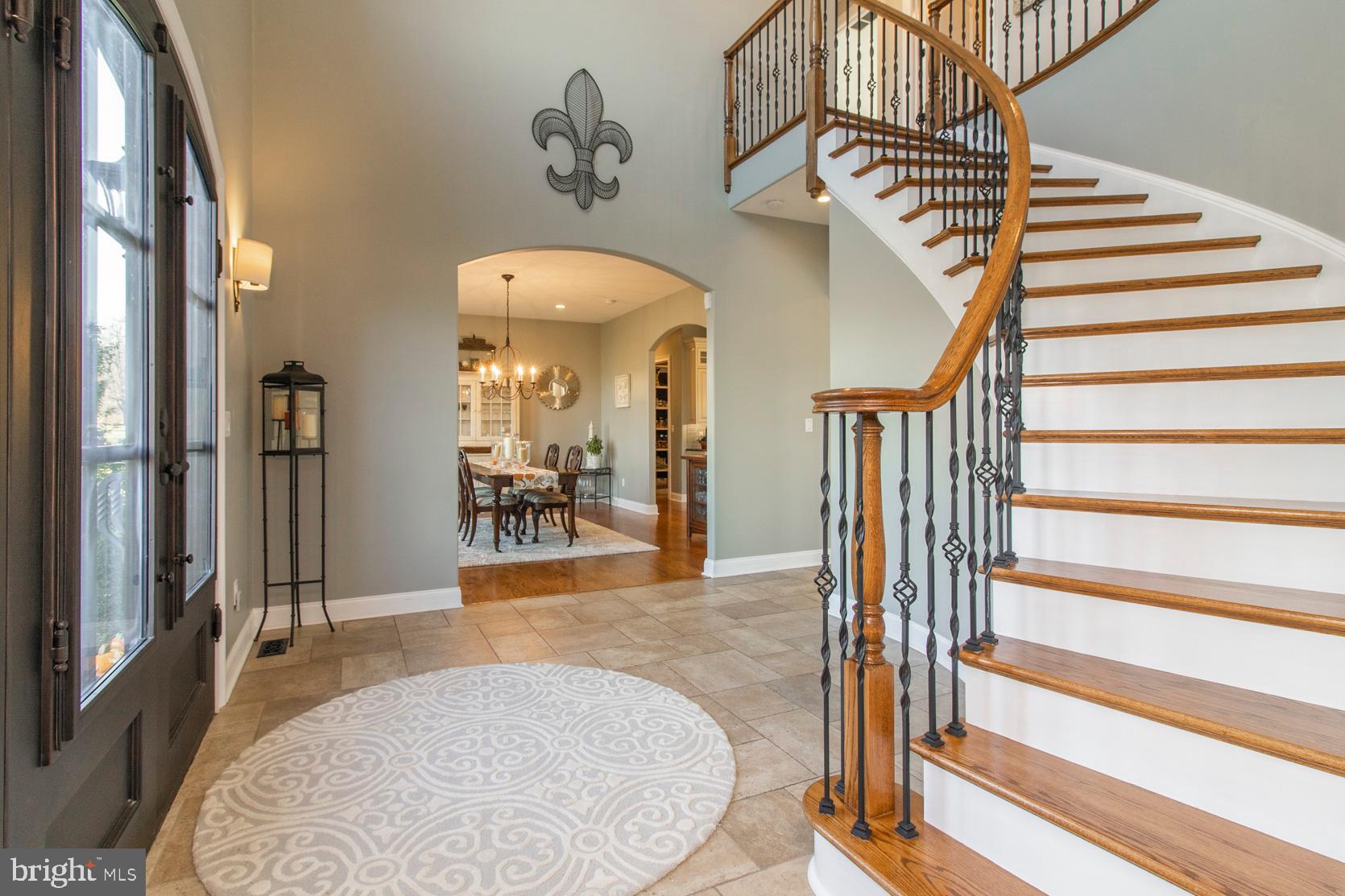 7131 Stump Road Pipersville, PA 18947 - Photo 8 of 76 Grand Curved Staircase