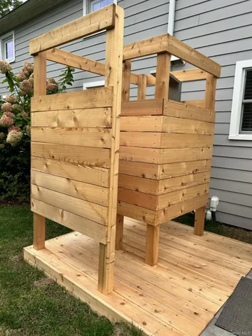 a view of a door of the house