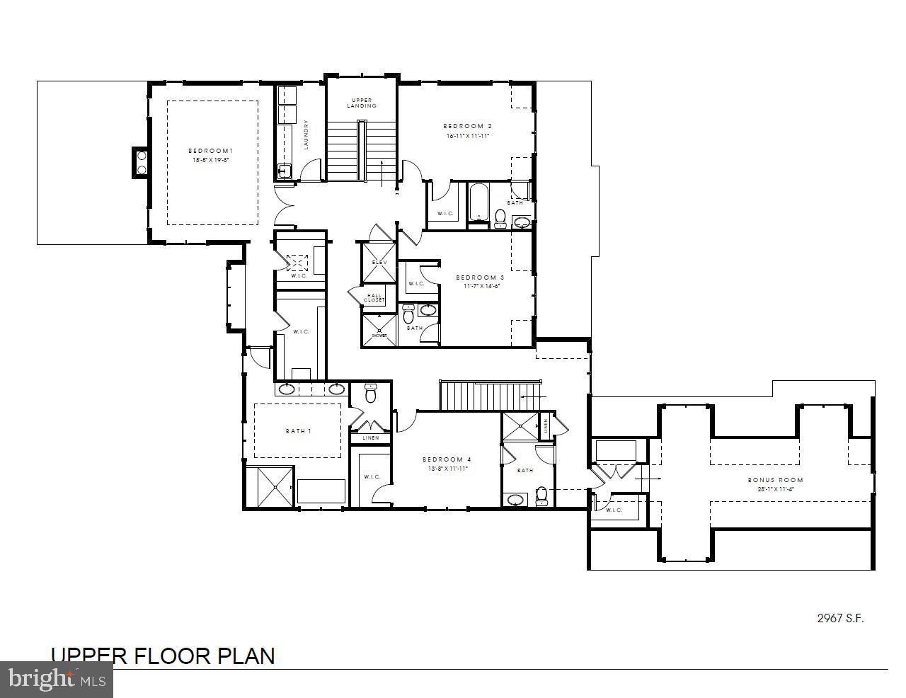 1800 Monza Road McLean, VA 22101 - Photo 76 of 77 Upper Level Floor Plan