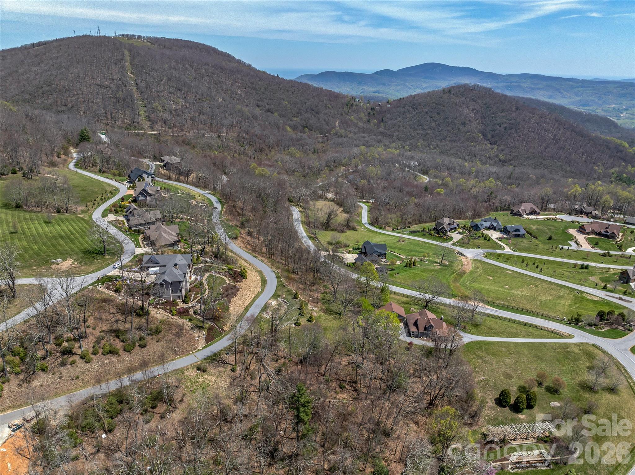 88 Autumn Ridge Lane, Unit 66 Hendersonville, NC 28792 - Photo 17 of 27 a view of a lush green hillside and houses
