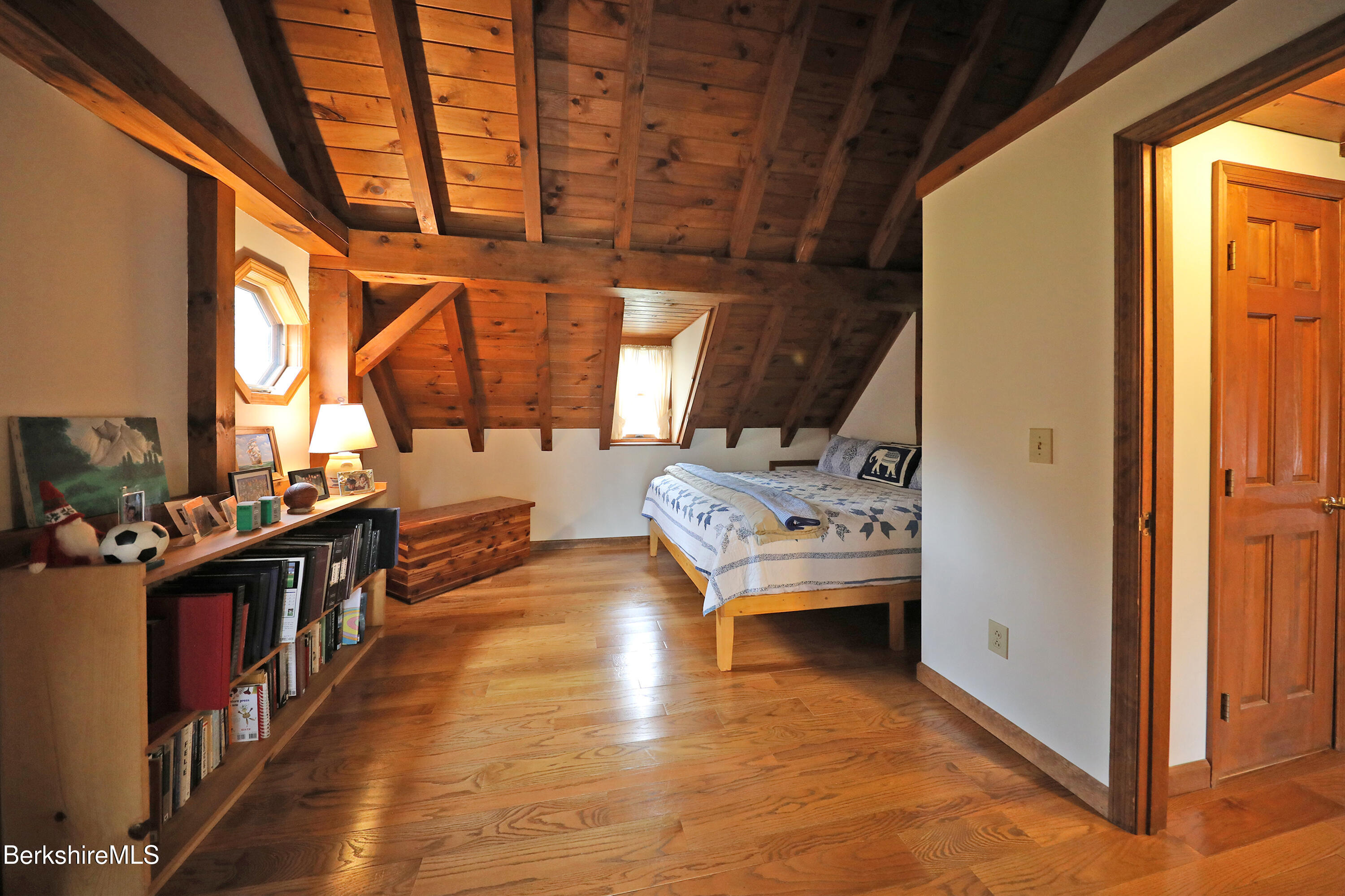 7 Stonebridge Way Tyringham, MA 01238 - Photo 28 of 46 GUEST BEDROOM W/VAULTED CEILINGS