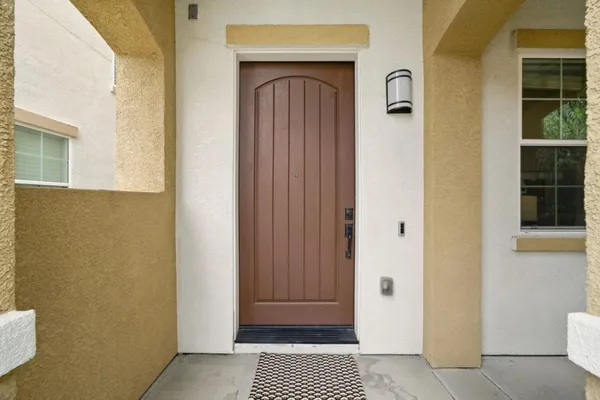 a view of front door