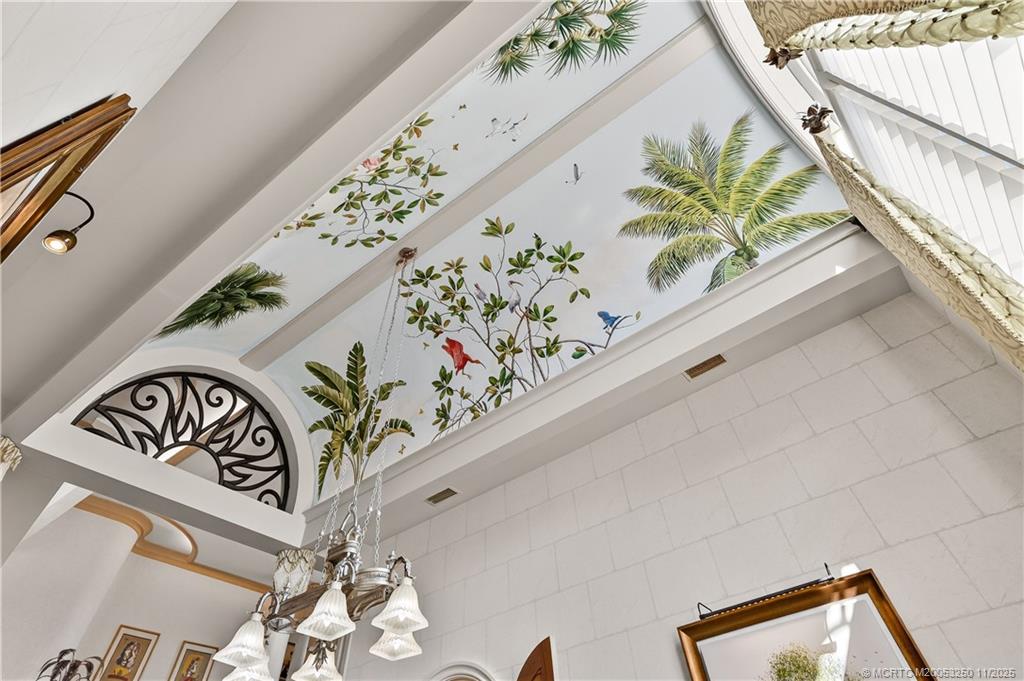 1210 Northwest Winters Creek Road Palm City, FL 34990 - Photo 16 of 73 Hand-painted Mural in Formal Dining Room