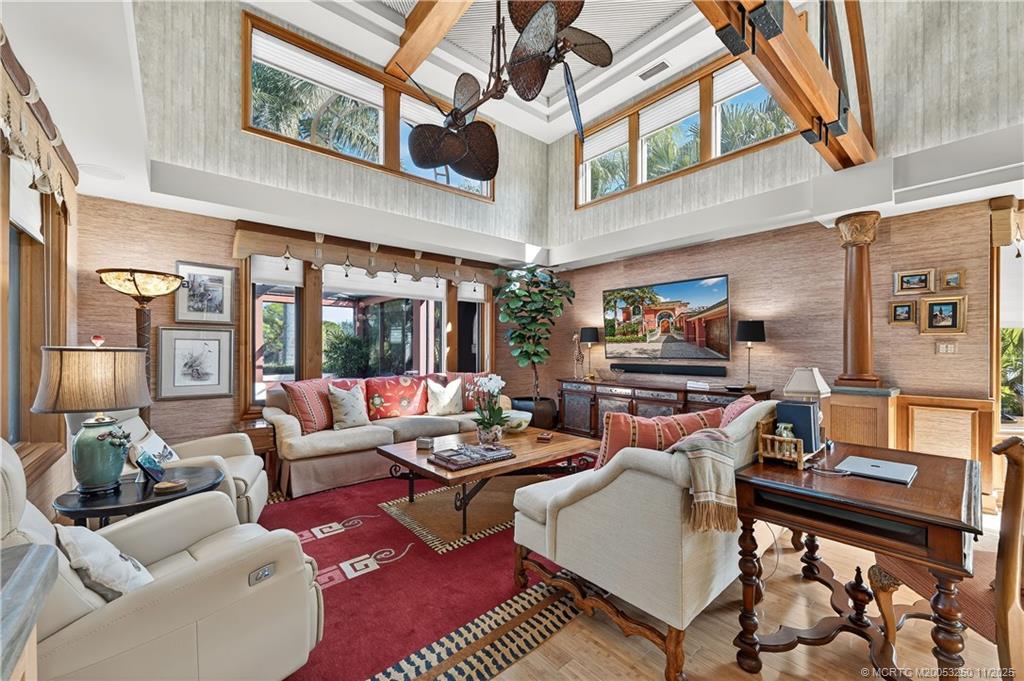 1210 Northwest Winters Creek Road Palm City, FL 34990 - Photo 26 of 73 Family Room - Media Room with High Vaulted Ceilings