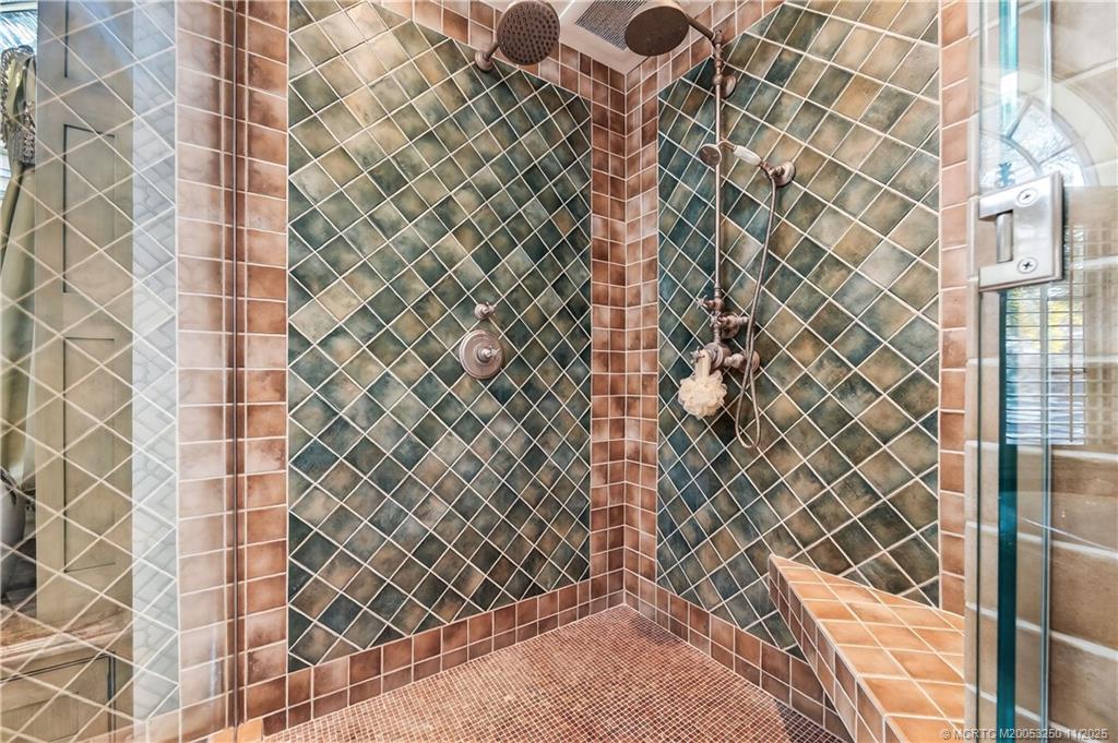 1210 Northwest Winters Creek Road Palm City, FL 34990 - Photo 38 of 73 Hand-Crafted Tiled Shower