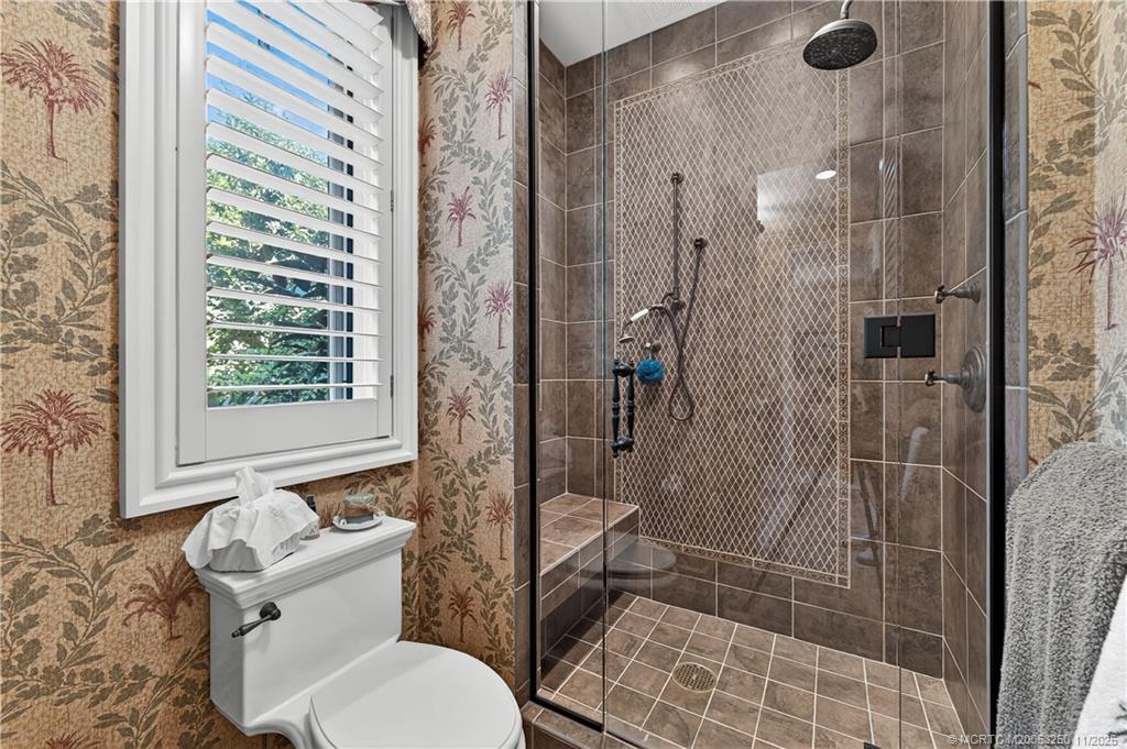 1210 Northwest Winters Creek Road Palm City, FL 34990 - Photo 43 of 73 Custom Tiled Shower in Guest Bath
