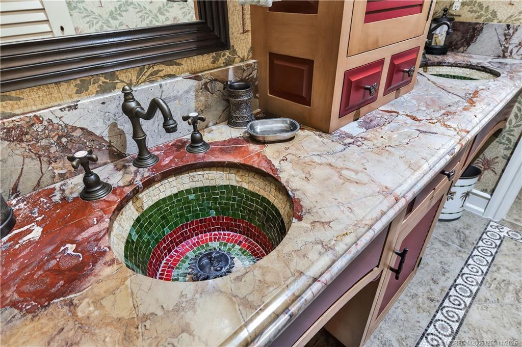 1210 Northwest Winters Creek Road Palm City, FL 34990 - Photo 44 of 73 Custom Vanity & Sinks in Guest Bath