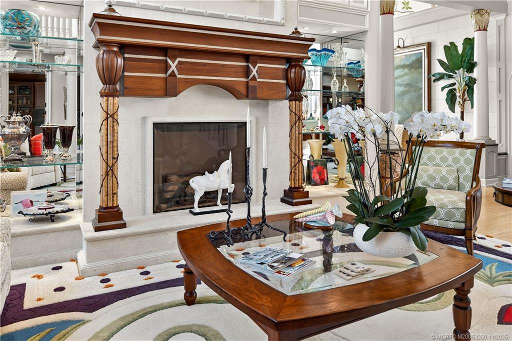 1210 Northwest Winters Creek Road Palm City, FL 34990 - Photo 7 of 73 Hand-Crafted Gas Fireplace