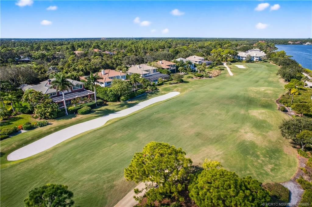1210 Northwest Winters Creek Road Palm City, FL 34990 - Photo 73 of 73 Aerial Location View of Home on Fairway & St. Lucie River
