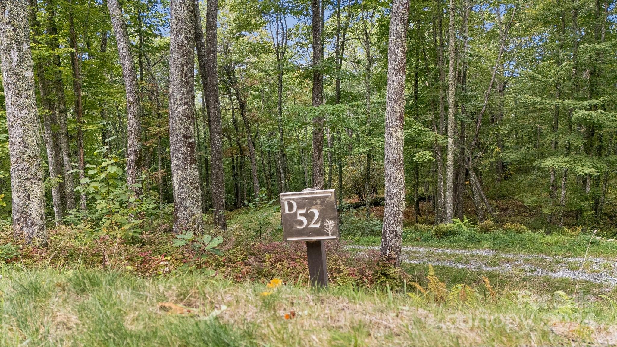 Lot D52 Springwater Road Glenville, NC 28736 - Photo 8 of 47 a sign that is sitting in front of a forest