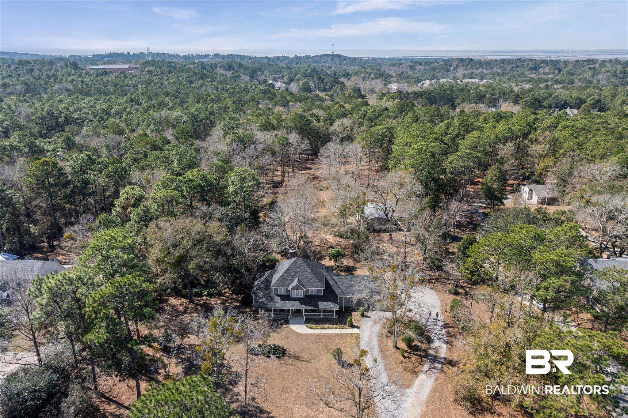 31369 Blakeley Way Daphne, AL 36527 - Photo 31 of 38 Aerial overview of property's location with a forest