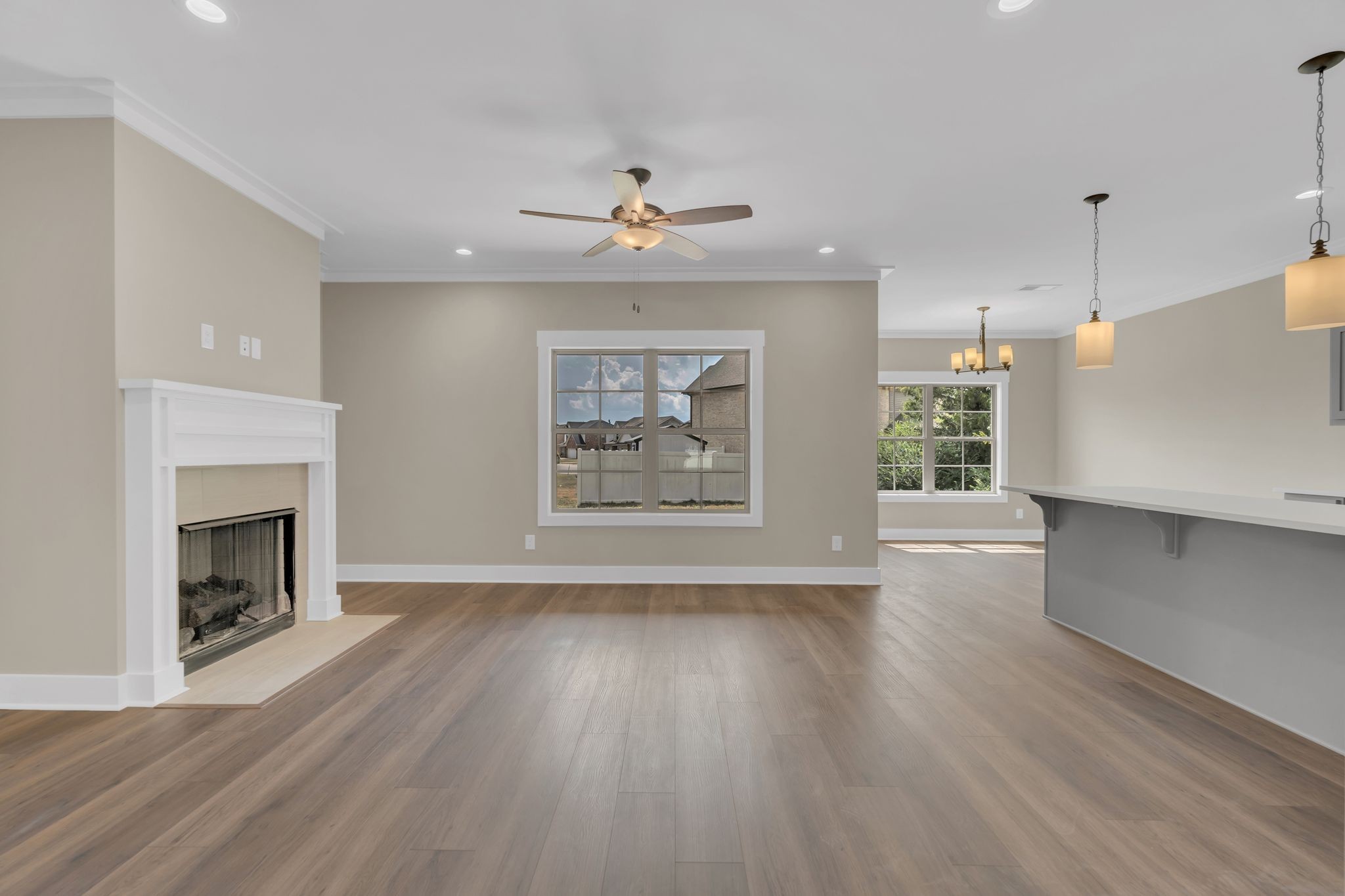 1170 Rimrock Road Smyrna, TN 37167 - Photo 5 of 33 a view of an empty room with a fireplace and a window